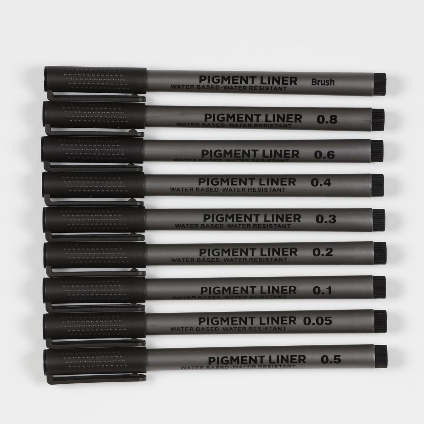 Incraftables Calligraphy Brush Pens – Pack of 9 Assorted Tips – Black Chisel Tip Markers for Hand Lettering, Writing, Sketching, Scrapbooking, & Art Projects – Beginner Kit for Kids & Adults