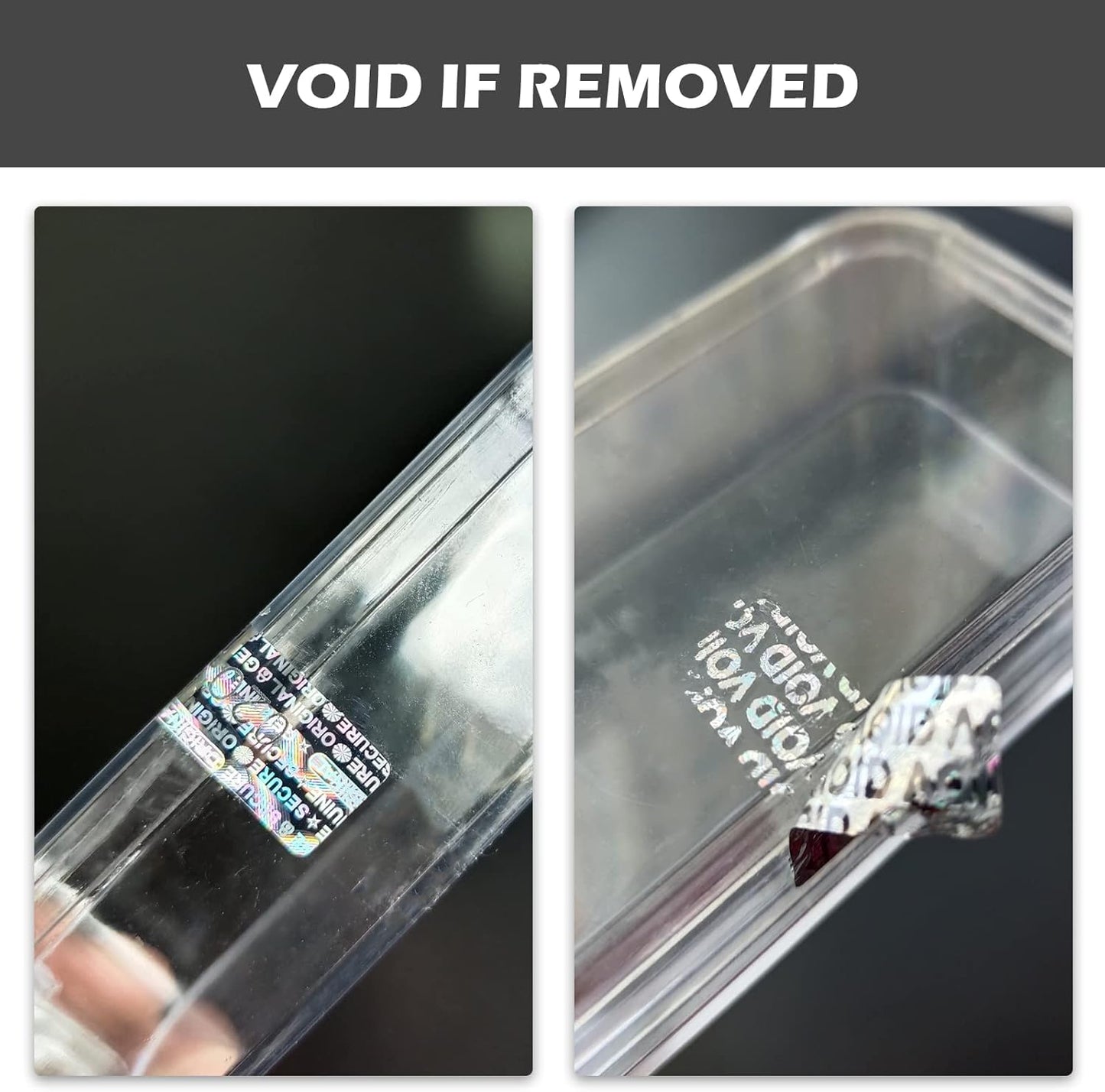 1200pcs Tamper Proof Hologram Stickers Original Security Labels Genuine Warranty Void Seal Tamper evident Sticker with Unique Serial Number (1.2x0.4inch)…