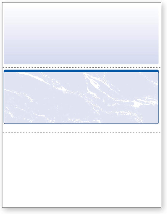 DocuGard Security Blue Marble Business Checks with 11 Features to Prevent Fraud