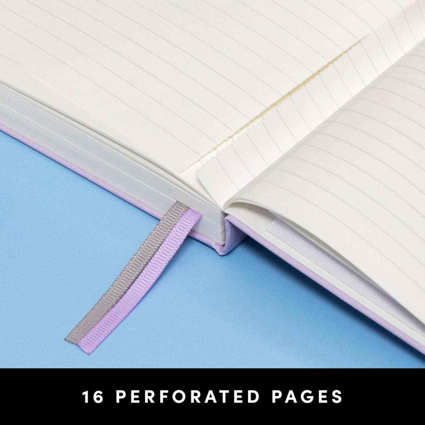 PAPERAGE Lined Journal Notebook, (Raspberry), 252 Pages, Medium 5.6 in x 8 in - 100 GSM Thick Paper – Hardcover Journaling Notebook for Work, School & Note Taking