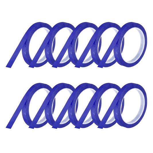 MECCANIXITY 10 Rolls Whiteboard Tape Graphic Chart Tape 12mm 54.7 Yard Art Tape Thin Self-Adhesive Pinstripe Tape Masking Tape for Gift Wrapping Craft Supplies, Blue