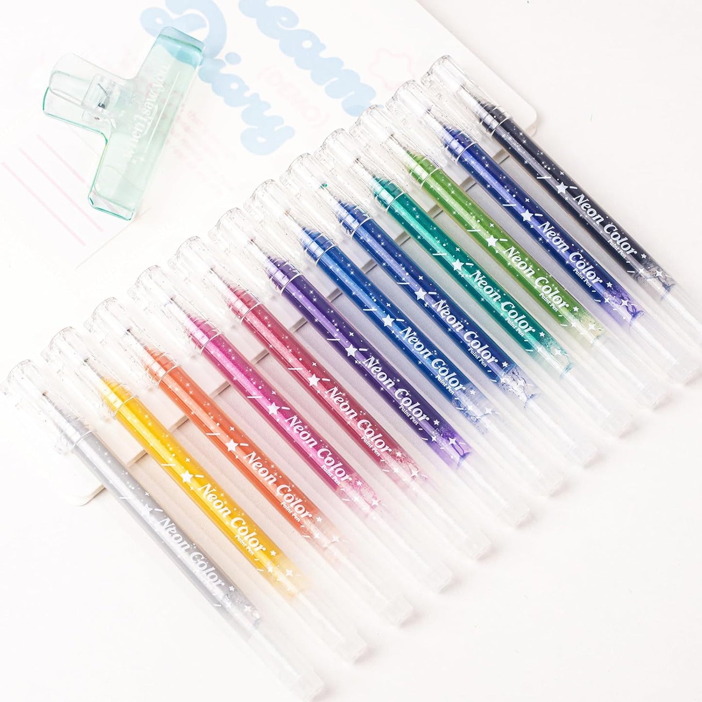 glitter gel pen 36 Colors,Metallic Vibrant Sparkle gel pens for coloring,glitter pens for adults,colored gel pens for Adult Coloring Books and Drawing (12)