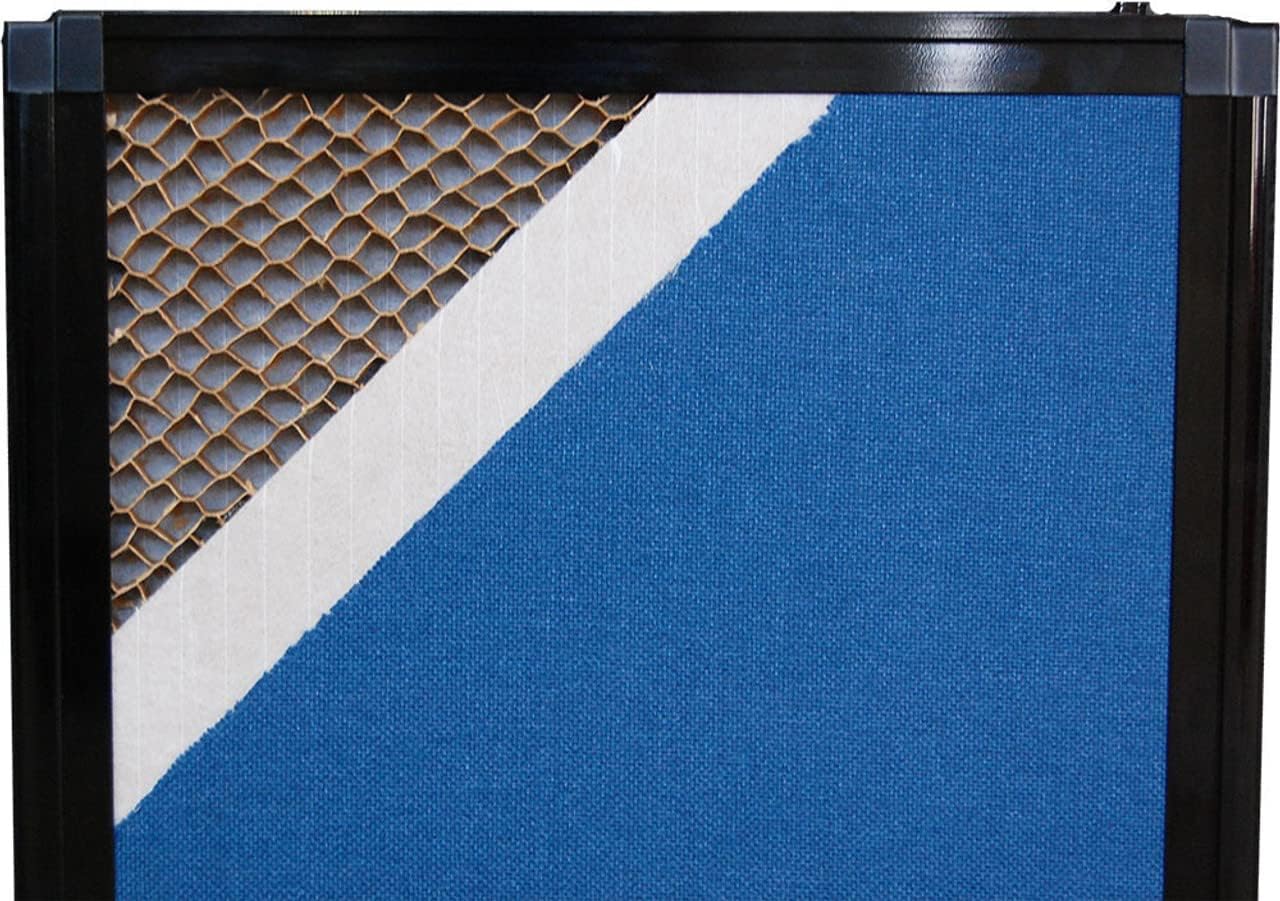 Versare Folding Tabletop Display | 3-Panel Partition | Lightweight Portable Workspace Divider | Caribbean 78" x 36"