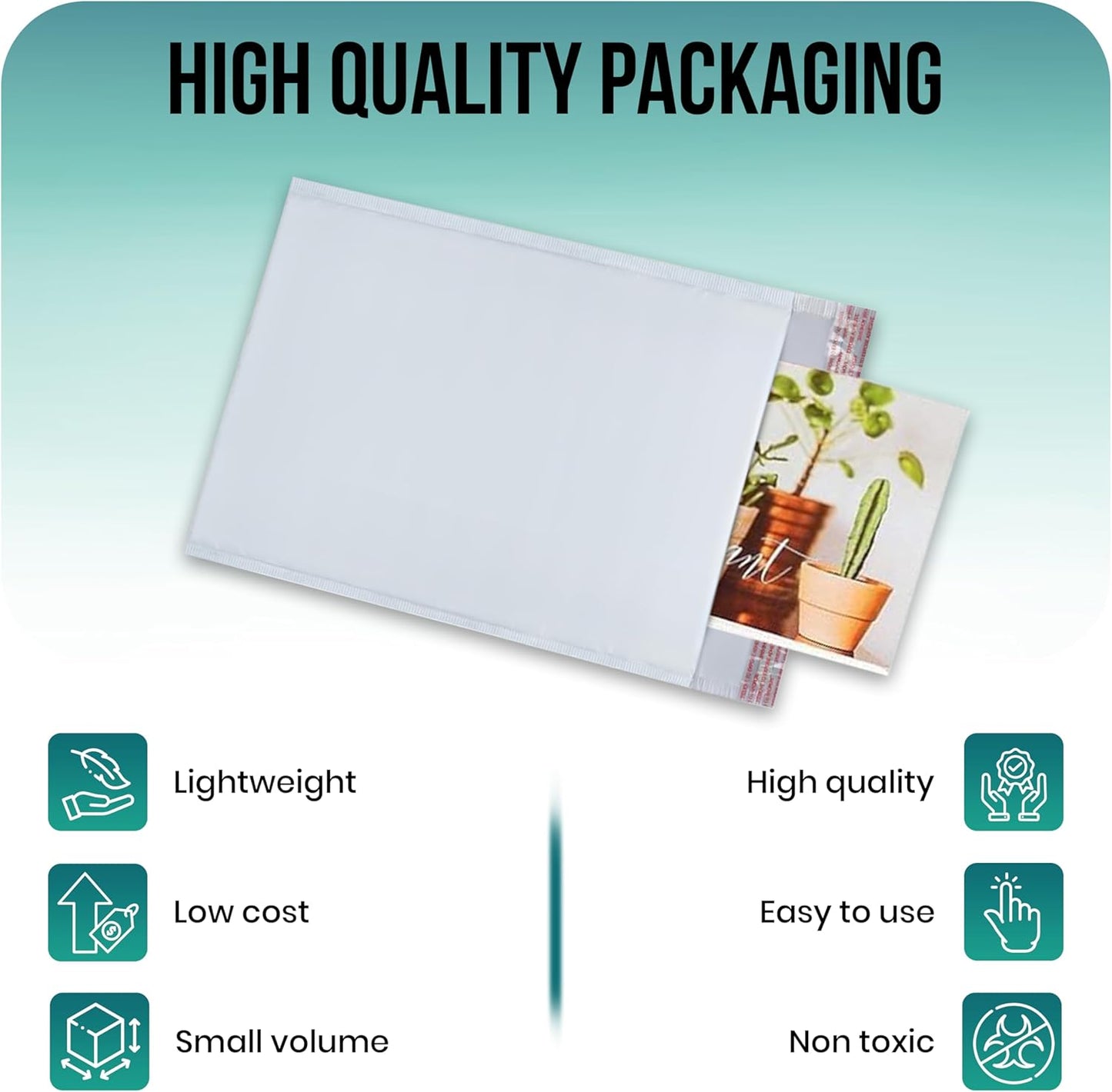 Levex - #00 5" x 10" [100 Pack] Poly Bubble Mailers, Padded Envelope Mailers, Packing Envelope & Mailing Bags for Shipping