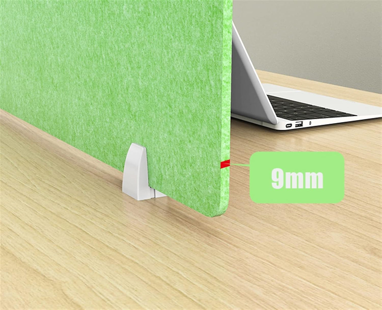 Icegrey Acoustic Desk Divider Privacy Panel Removable Sound Absorbing Desk Partition Board with 2 Clips for Student Call Centers Offices Braries Classrooms Library, Light Grey, 15.6x11.7"