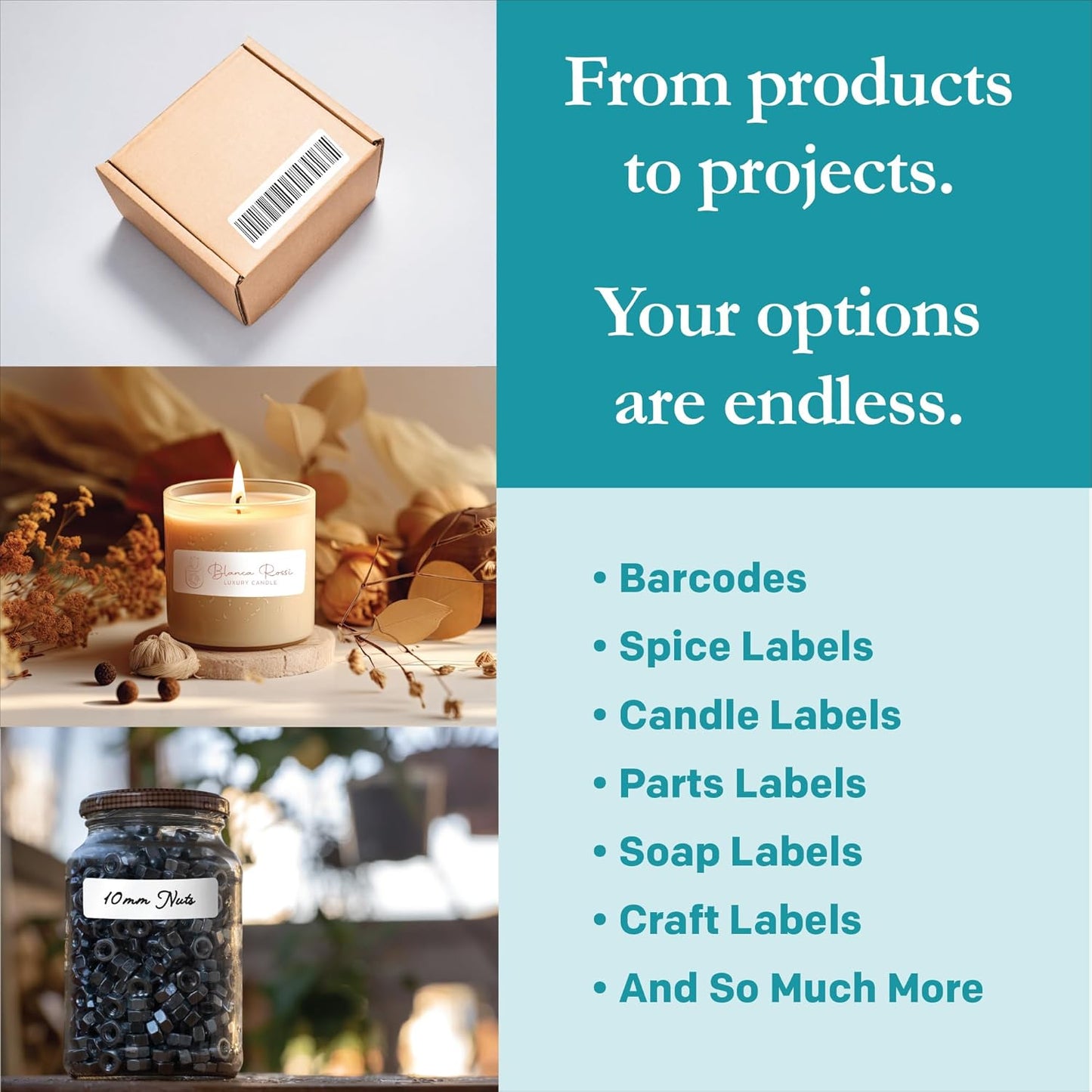 Premium Label Supply White Sticker Mailing Labels – 4" x 1.33" – Laser/Inkjet Compatible – (14 per Sheet), 1000 Sheets – 14000 Total Adhesive Labels
