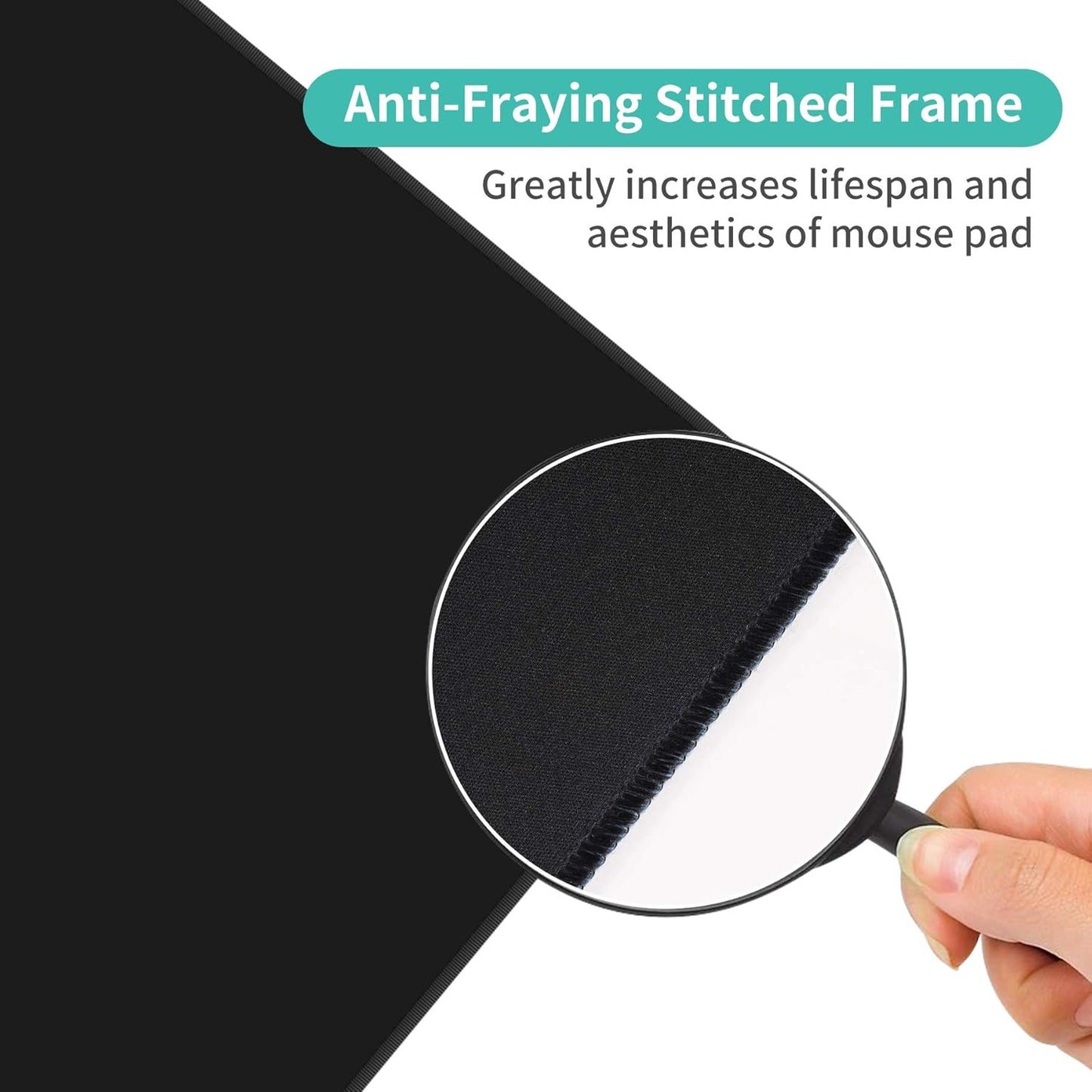 Dynippy Thin Extended Gaming Mouse Pad （31.5 * 11.8 * 0.08 inch） with Stitched Edges Large Mousepad Long XXL Keyboard and Mouse pad Desk Mat for Gaming Office & Home - Colored Feather