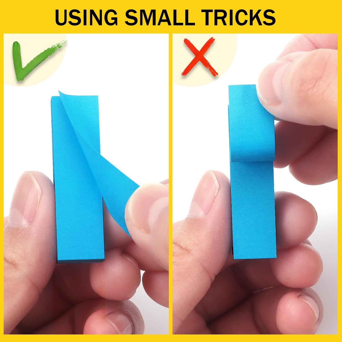 Eastern Wolf 30 Pads 0.5x1.8 Sticky Notes Flags Tabs Page Markers 6 Bright Color Sticky Index Tabs Page Flags 80 Sheet/Pad