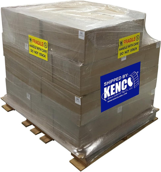 4" X 6" Direct Thermal Perforated Stickers Labels for Shipping Labels, Inventory, and Color Coding - Compatible with Zebra, Rollo, Godex and More (Yellow, Pallet)