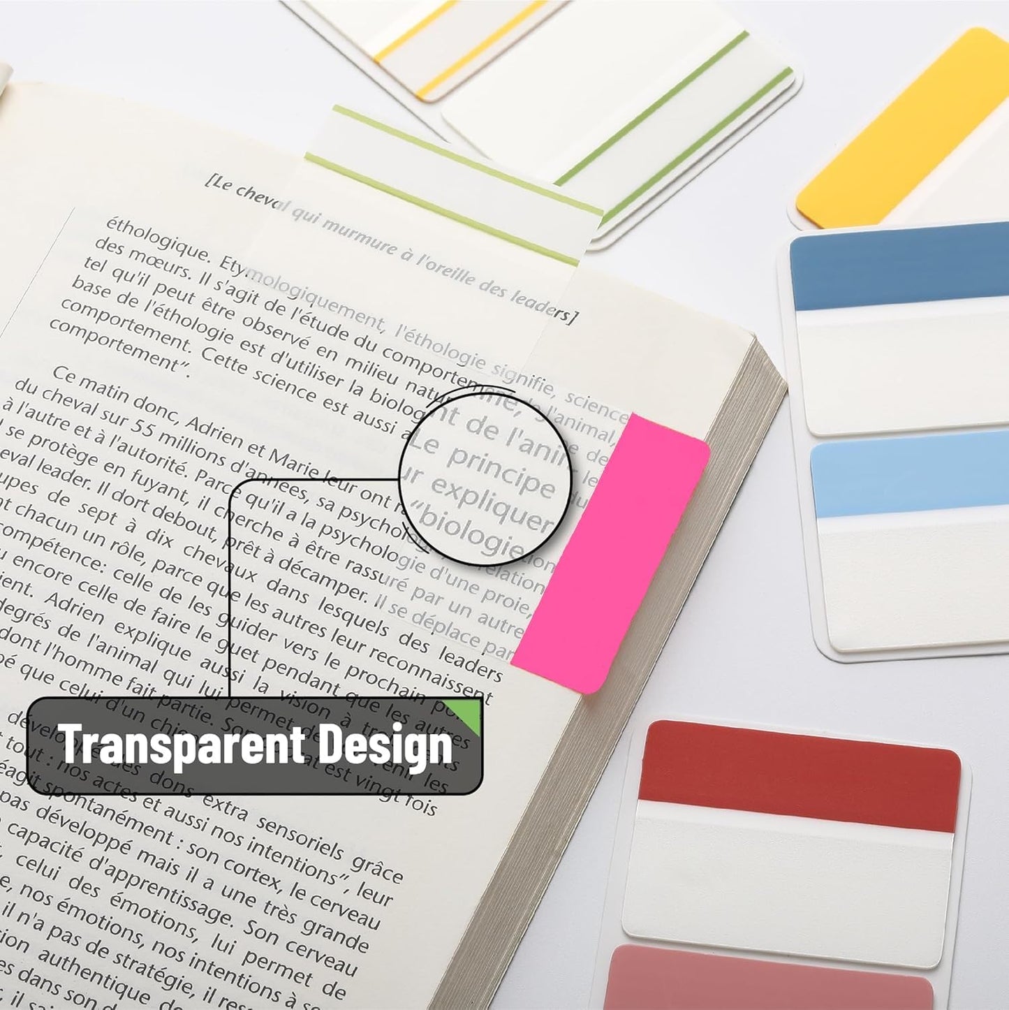 Sticky Tabs – Book tabs, Page Labels for Books, Files & Binders – Strong Adhesive & Repositionable Index Markers for Notebooks& Journals（500 Pieces 2 Inch 21 Sets 10 Colors）