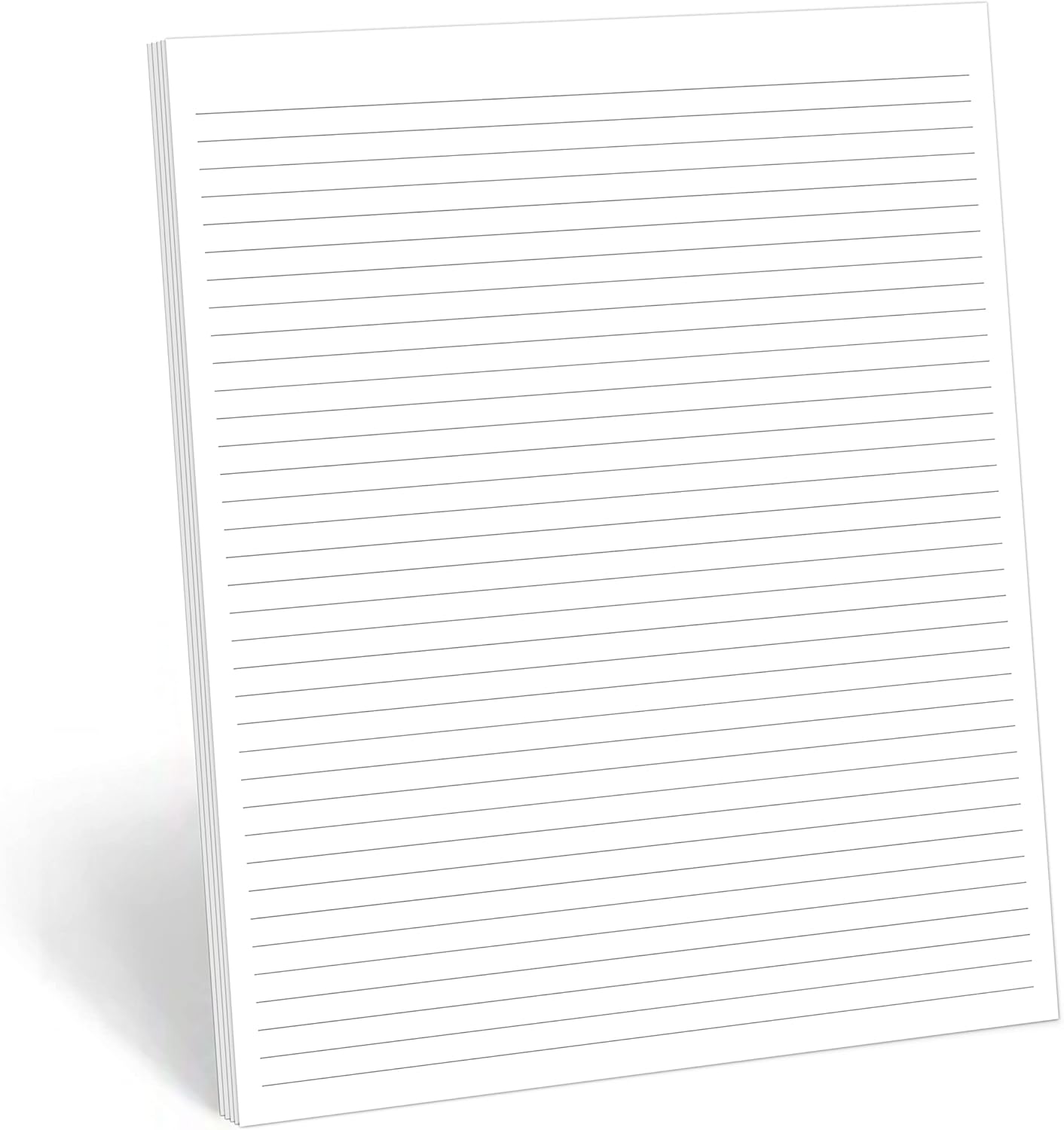 321Done Ruled Notepad (8.5" x 11") College-Ruled Line Spacing, 50 Sheets, Large Letter Size Glued Edge Notepad, Tear Off, Planning Memo Pad, Made in USA - Unisex Minimalist Simple Lined