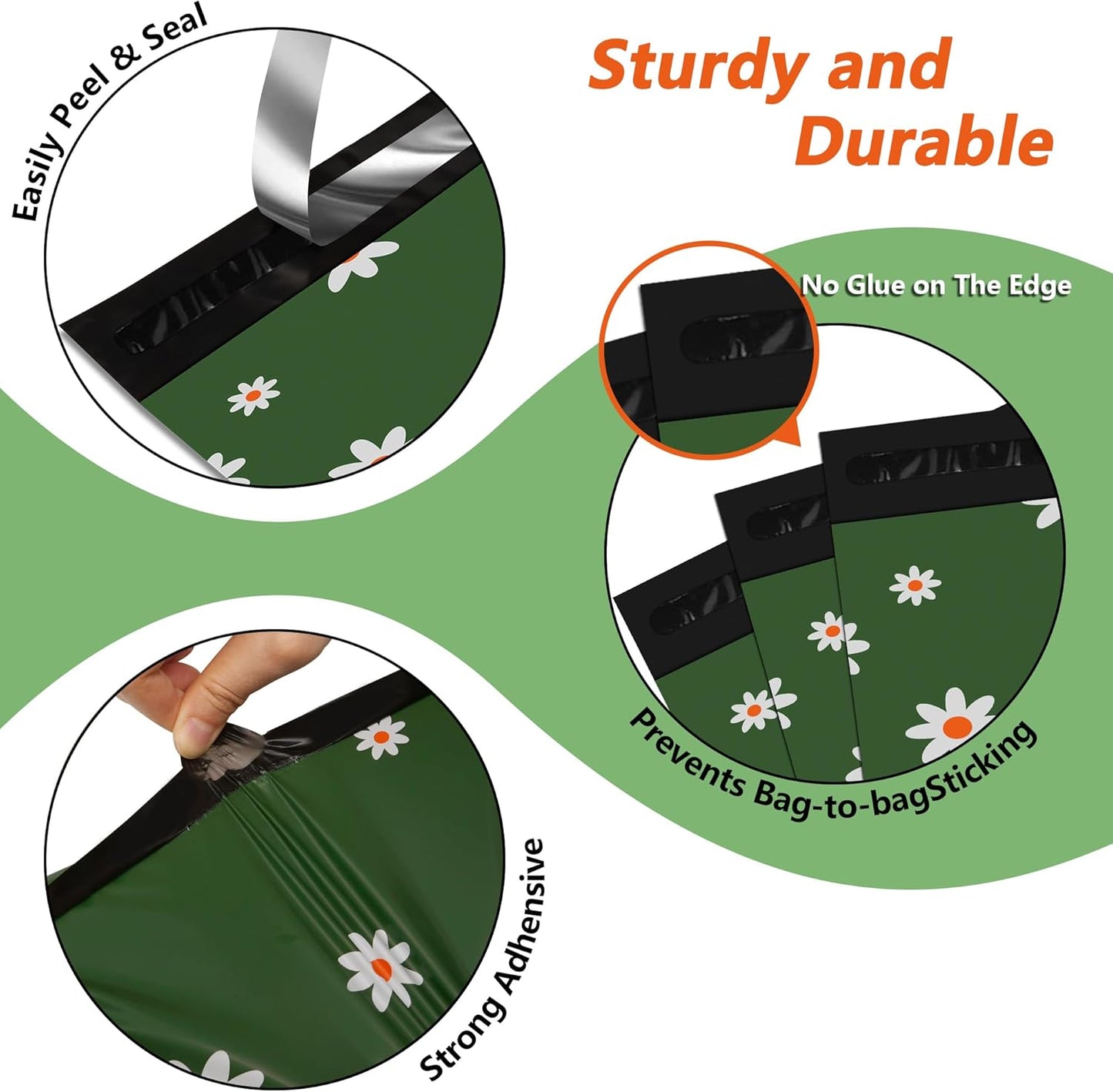 Poly Mailers 10x13 Inch 25 Pcs - Cherry printed Shipping Bags, 2.4mil Thickness, Waterproof and Tear Resistant Mailing Envelopes, Self-Sealing Packaging Bags for Small Business