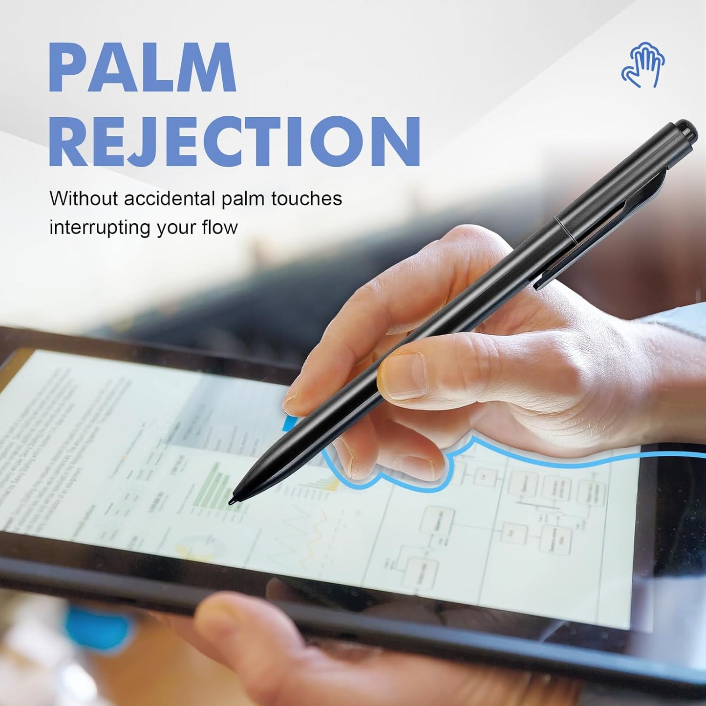 ProSketch Digital Pen fits for Remarkable 2 /Scribe/Supernote with Eraser Pencil Clip+NeverReplace Fine Titanium Tips,Tilt Draw&4096 Pressure Level,EMR Pen Replacement,Empower Your Digital Craft