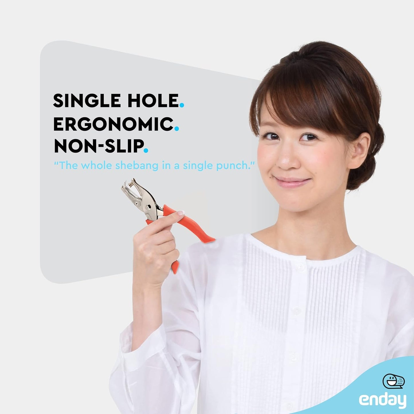 Premium Single Hole Paper Punch Cushion Grip Heavy Duty Hole Puncher for Greeting Cards Scrapbook Notebook Puncher Craft Paper Hand Tool - Assorted Colors, Colors May Vary - by Emraw (1PK)