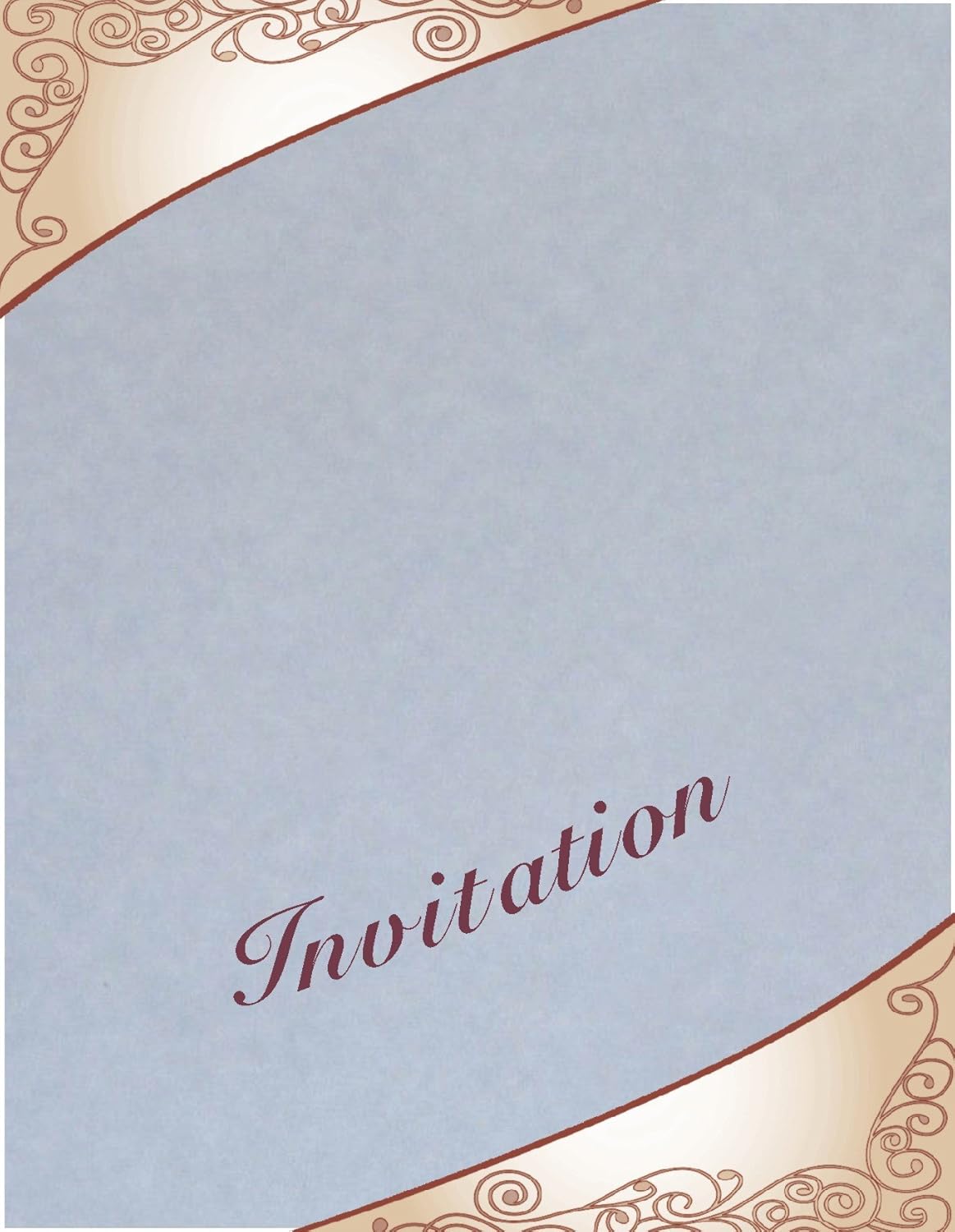 100 Light Blue Parchment 65lb Cover Weight Paper - 5.5" X 8.5" (5.5X8.5 Inches) Half Letter | Satement Size - Printable Cardstock Colored Sheets Old Parchment Semblance