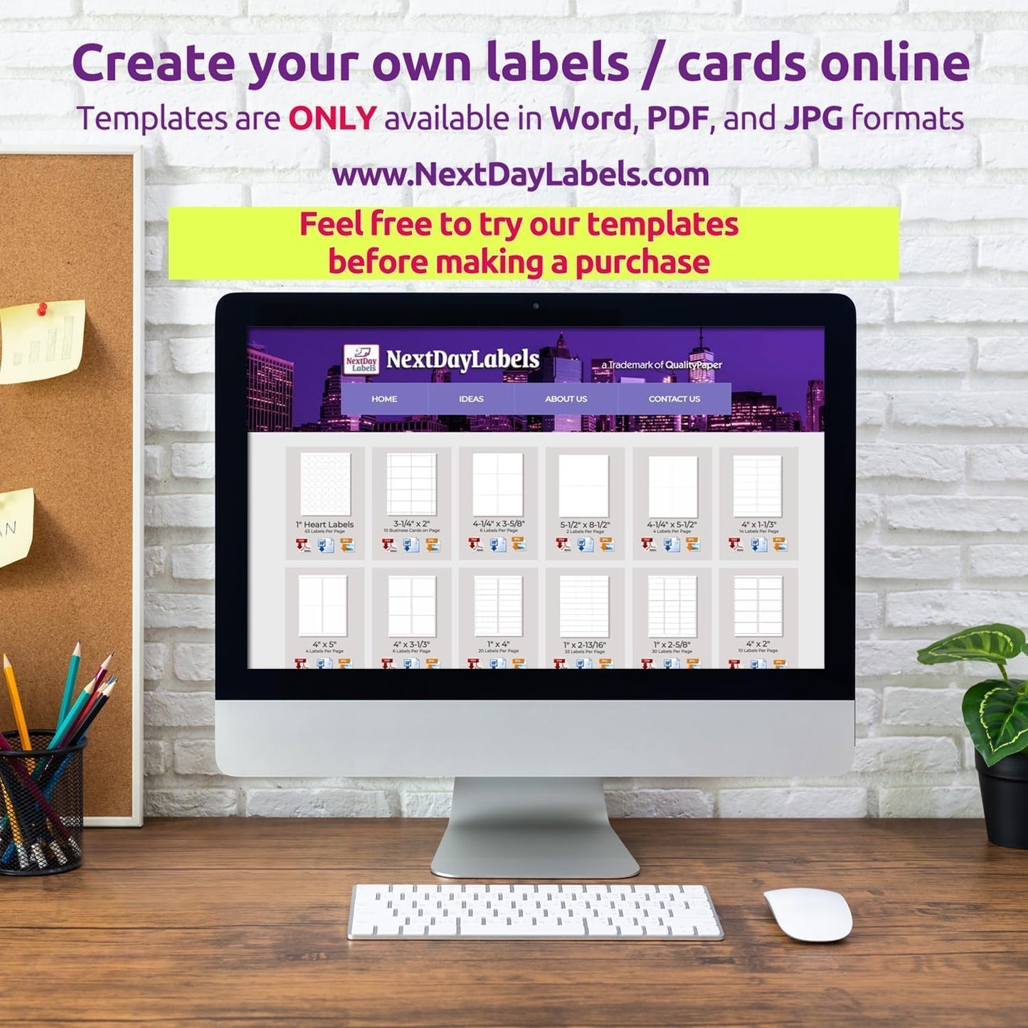 NextDayLabels – 1-3/4" x 1/2" Rectangular Sticker Labels for Printer - White Laser/Inkjet Printer Labels Return Address Labels Shipping Label Stickers (25 Sheets, 80 Per Sheet, 2000 Labels)