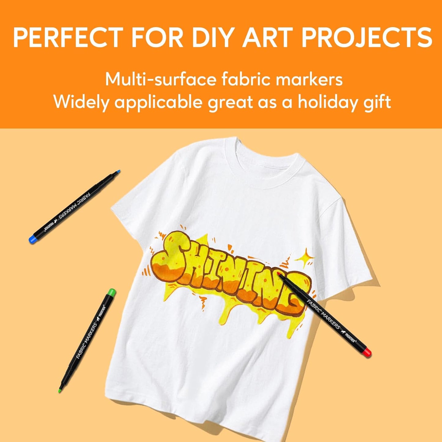 Fabric Markers Permanent for Clothes, 40 Colors Fine Tips Paint Pens for Clothing Canvas Tote Bags T-Shirt and Shoes, Non Toxic Ink for Kids and Adults