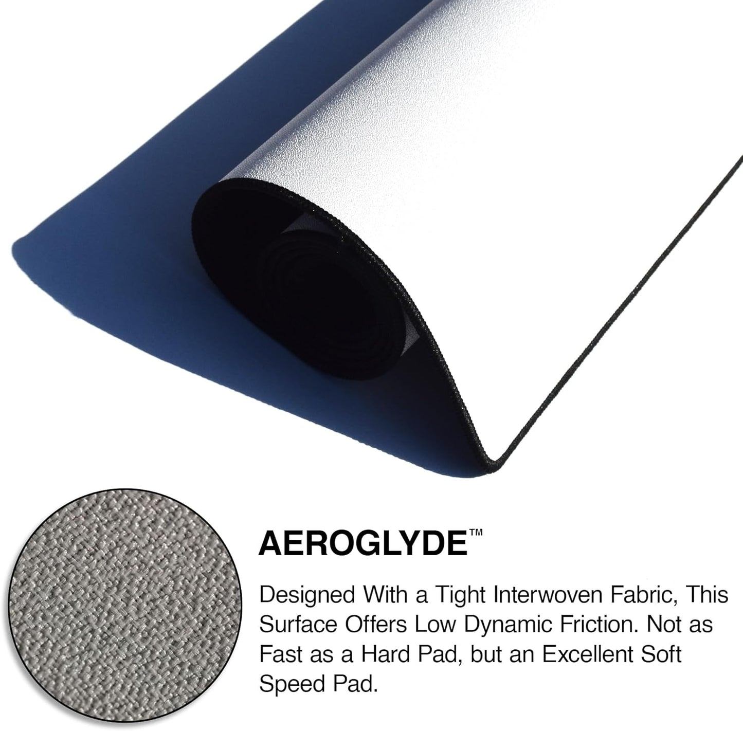 MPCO. Blueprints Large Gaming Desk Pad - 36" x 17" Aeroglyde Fabric Browning 1911 – White Desk Mats - Non-Slip, Washable, Smooth Glide for Precision Gaming & Work