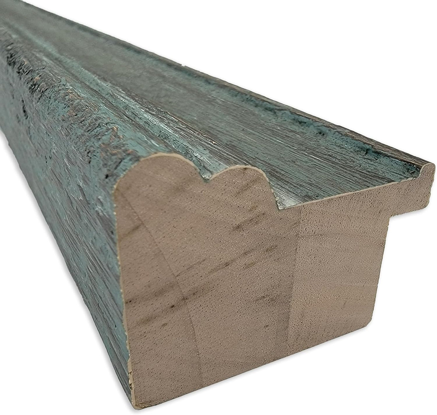 Amanti Art Natural Cork Board for Wall, 19x27 Vision Board with Blue Wood Frame, Medium Corkboard Office Decor for Home Organization, Rustic Farmhouse Corkboard Pinboard to display items for home