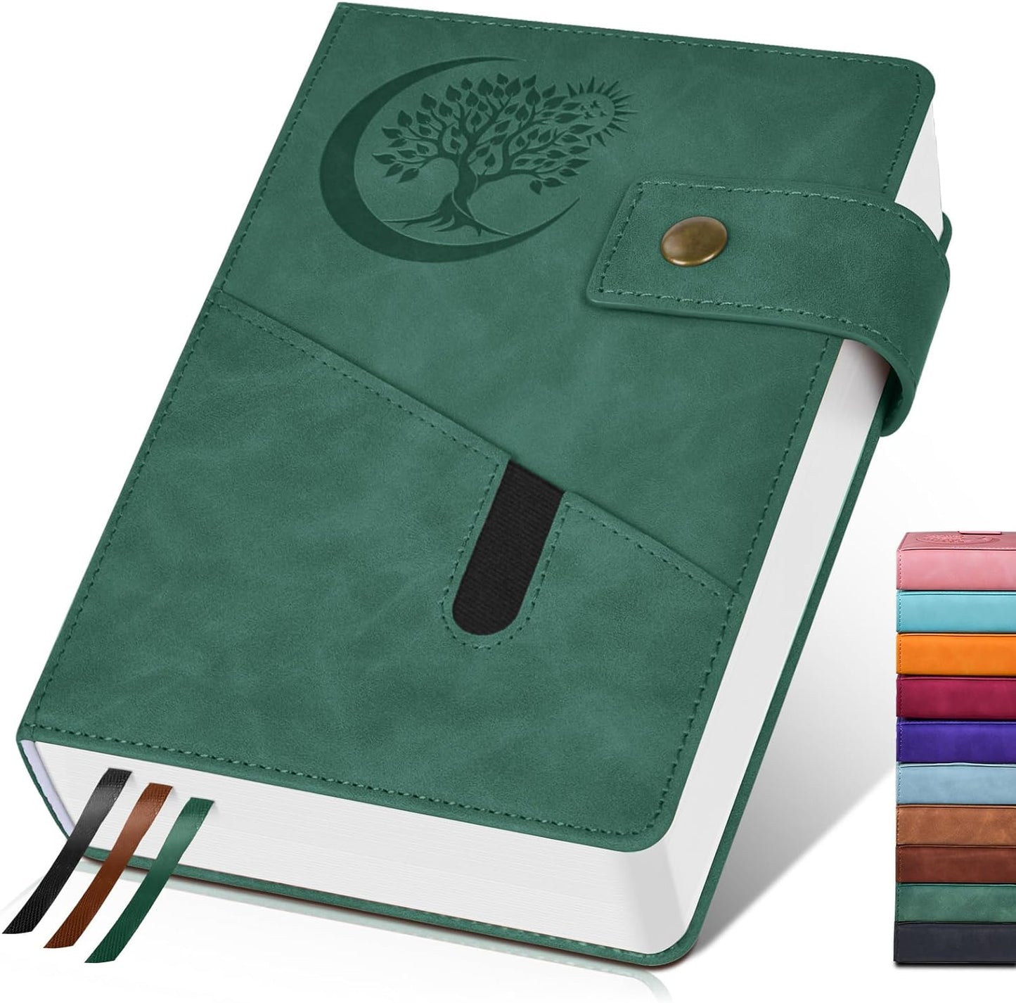 365 Page Thick Lined Journal Notebook for Men Women, A5 Leather Journals for Writing, Hardcover Notebooks for Work, School, Note Taking,Travel, Business,Personal Diary, College Ruled 5.9" x 8.4"