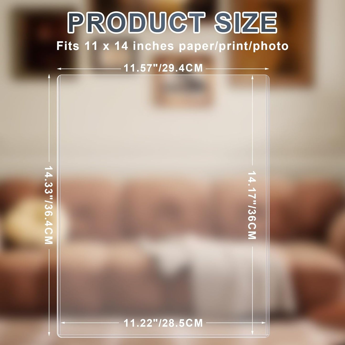 10PCS 11" x 14" Rigid Print Protectors Hard Plastic Sheet Page Protectors Heavy Duty Top Loading Menu Covers Poster Sleeves Clear Plastic Paper Sleeves for Magazine Prints Photo Document