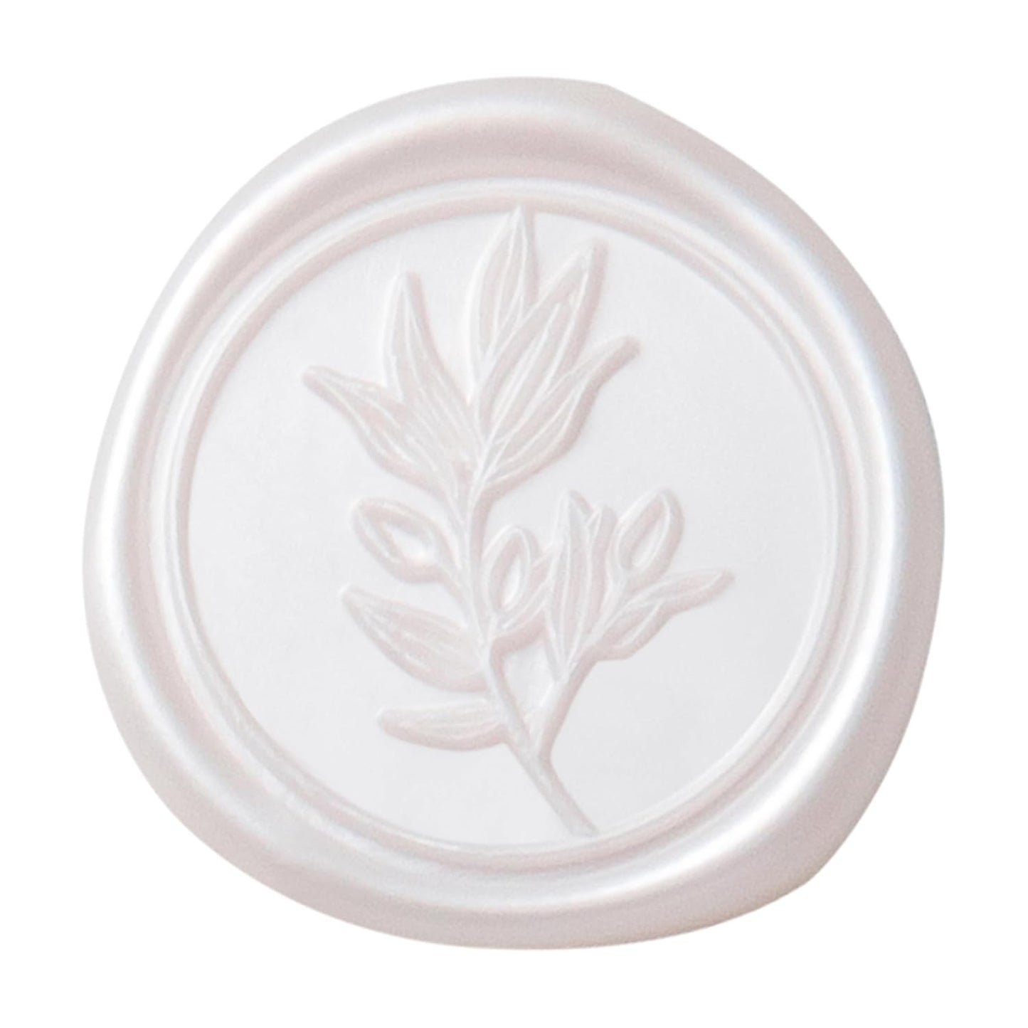 PONATIA Wax Seal Stickers - 50 Pcs Self- Adhesive Wedding Seal Stickers, Light Blush Pink Wax Seals, Perfect for Invitation Cards, Envelopes Christmas Cards, Gift Wrapping, Party Menu Decor