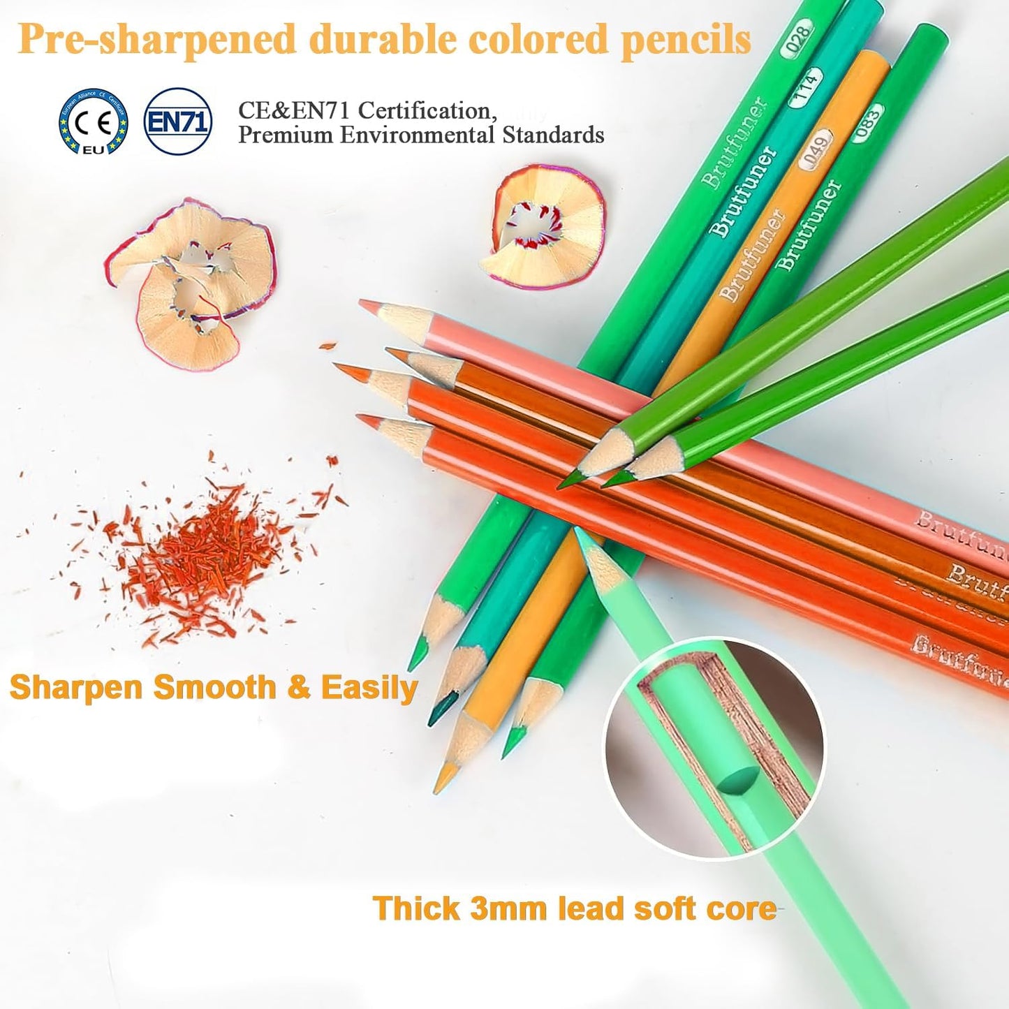 LBW Colored Pencils Oil Pencils Soft Core Color Pencil Set Ideal for Adult Coloring Books Kids Artists Beginners (180)