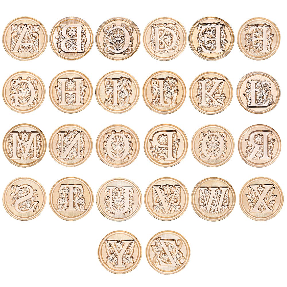 Letter X Alphabet Sealing Wax Stamp, Initial Sealing Wax Seal Stamp, Gold