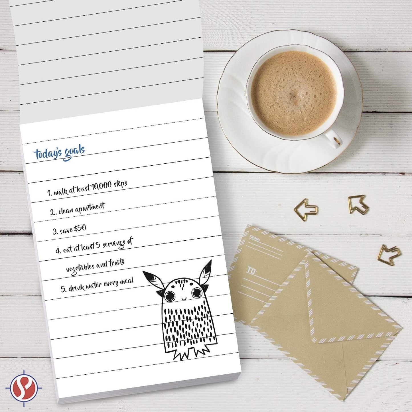 Memo Pads, White, With Black Lines – Lined Paper Notepads, Scratch / Writing Pad for Planning, To-Do Lists, Appointments, Reminders, Home, Office – 50 Sheets Per Pad, 10 Pads per Pack – 8.5" x 11"