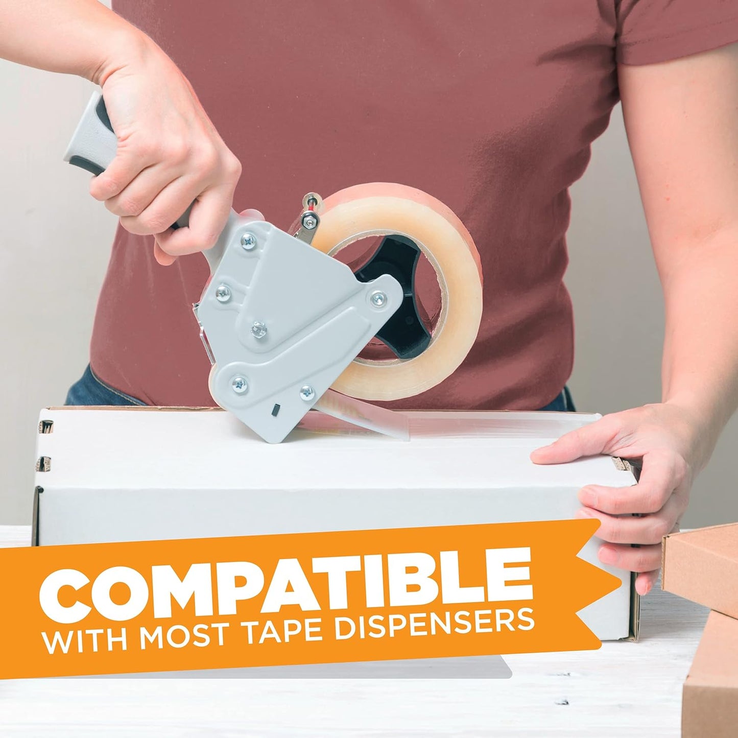 Tape King Clear Packing Tape - XL 110 Yards Per Roll (6 Rolls) - 1.88 Inch Wide Stronger & Thicker 2.7mil, Heavy Duty Adhesive Industrial Depot Tape for Moving Packaging Shipping, Office & Storage