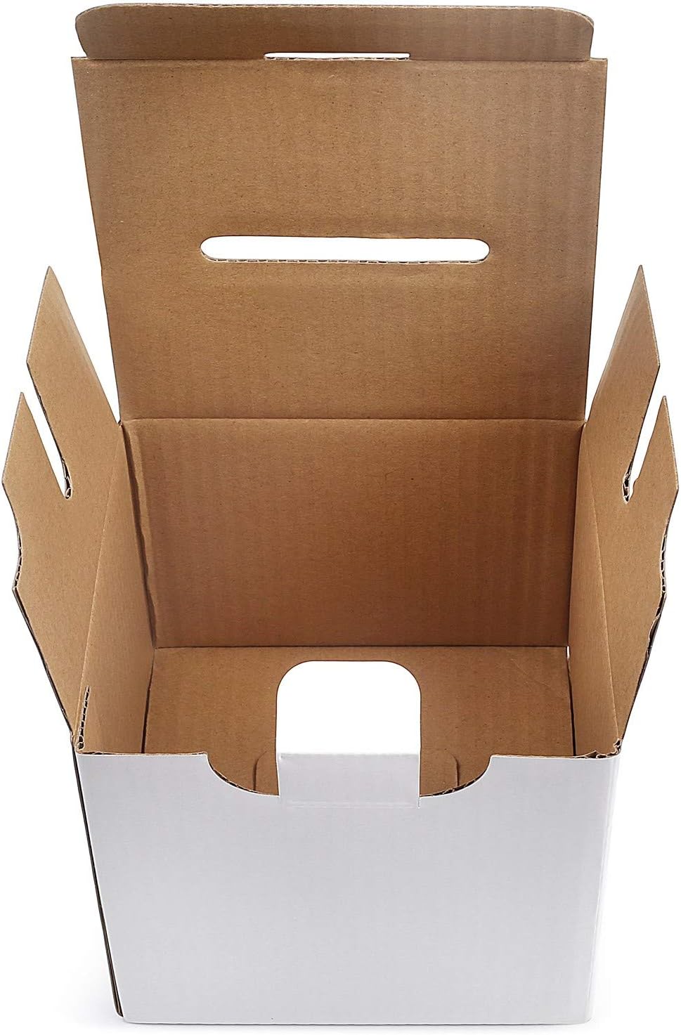 White Card Box XL raffle ticket box Corrugated Ballot and suggestion box with wide slot Donation Box & Removable Header for fundraising events 10.5H x 10.5W x 10D, Display area 11" x 10.5"(10 pack)