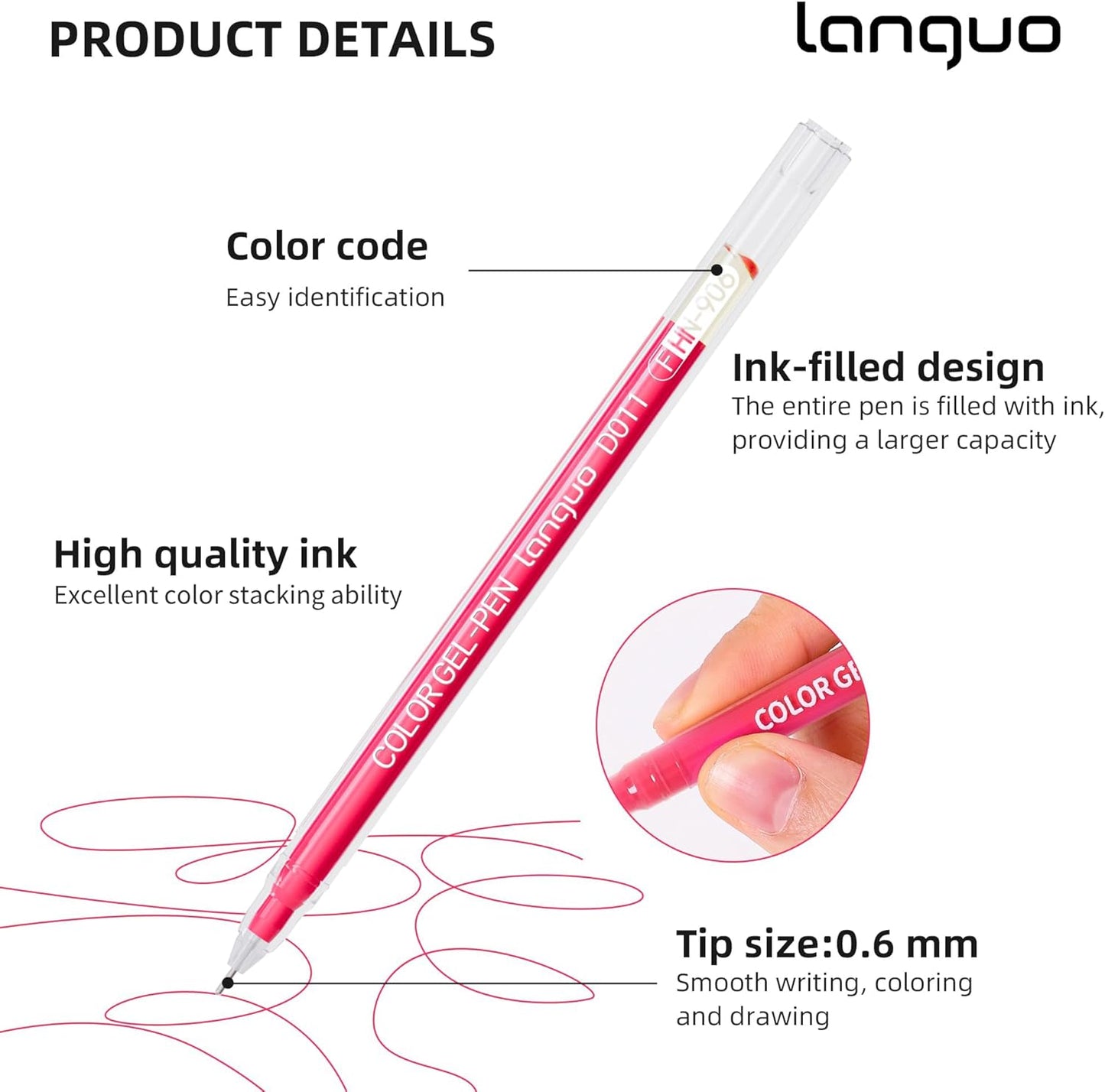Gel Pens for Adult Coloring Books, 99 Colors Set Gel Colored Pens Marker, Perfect Gel Pens for Adult Drawing Doodling Journaling, Art Supplies and DIY Crafts