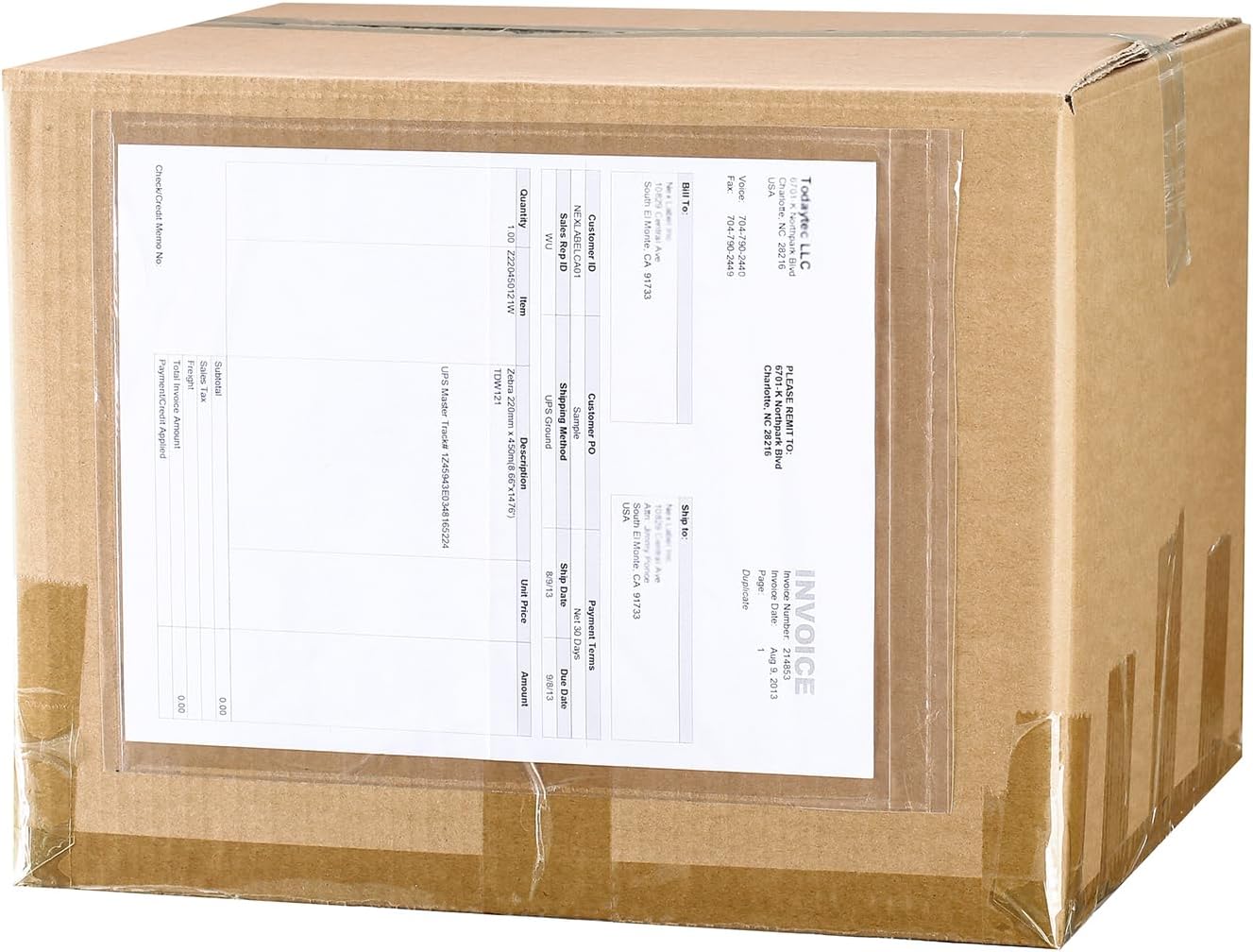 2.5 Mil Premium Clear 9.5'' x 12'' Packing List Envelopes, Adhesive Shipping Label/Documents Pouches/Sleeves for Full Page Letter-size (8.5''x11'') Papers (250 Pack)