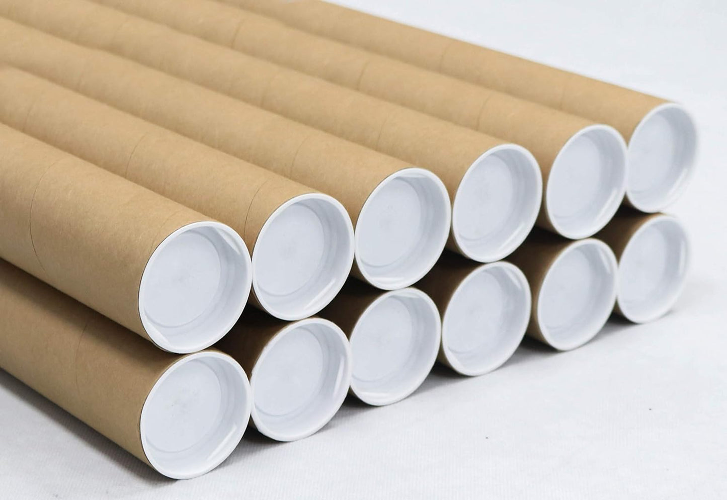 MagicWater Supply Mailing Tube - 2 in x 30 in - Kraft - 12 Pack - for Shipping and Storage of Posters, Arts, Crafts, and Documents