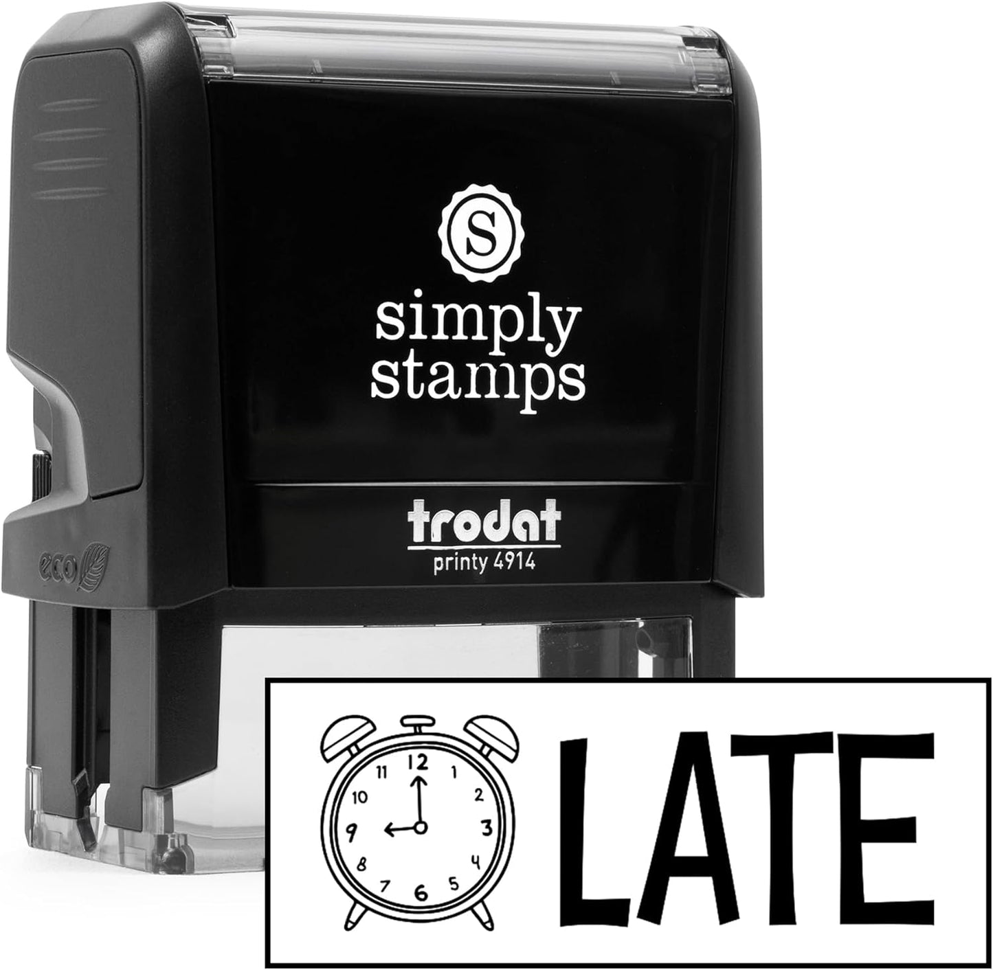 Custom Self-Inking Stamps | 49 Fun Phrases | Grading Made Easy | Classroom, Library and Book Stamps (Large)