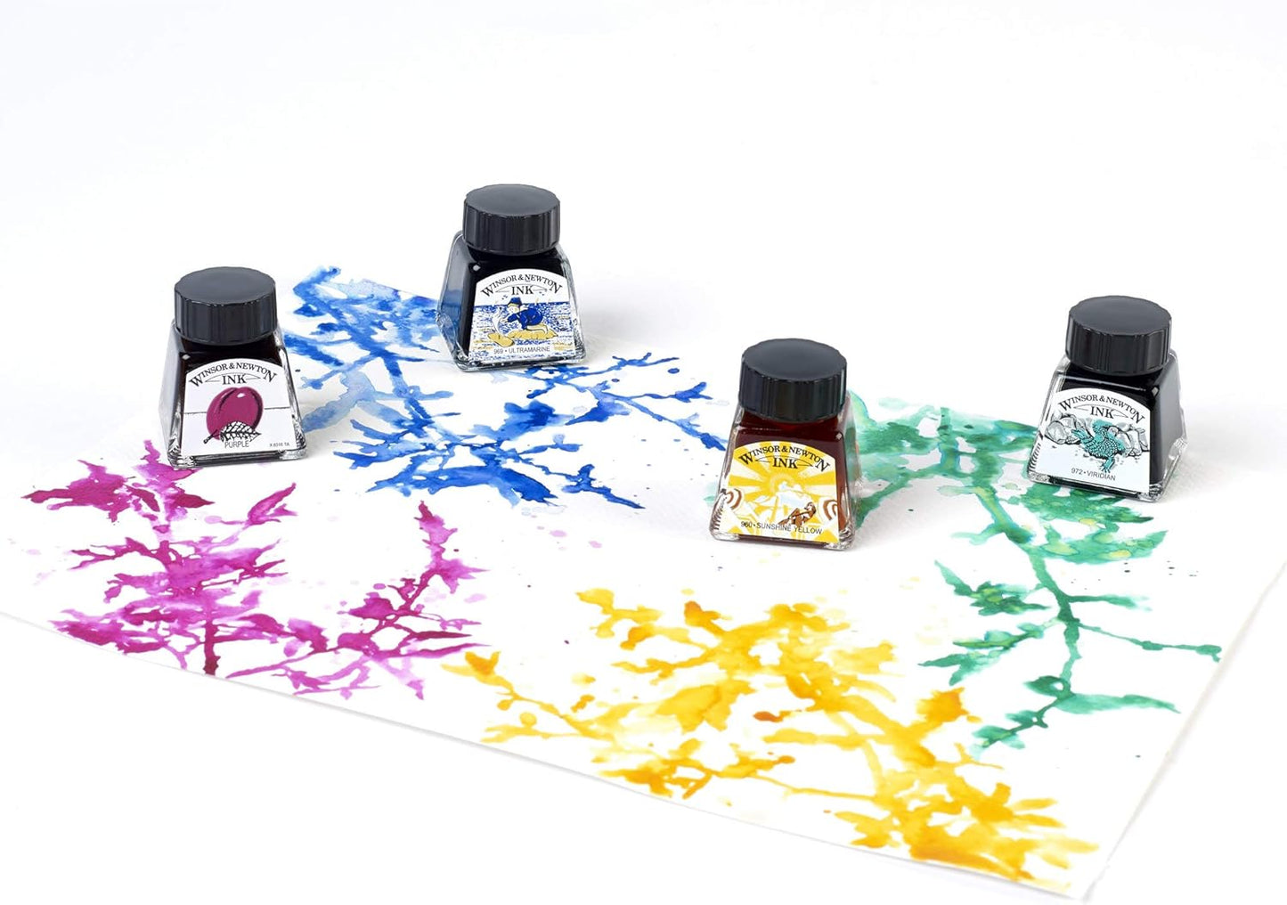 Winsor & Newton, Deep Red Drawing Ink, 14ml Bottle, Acrylic