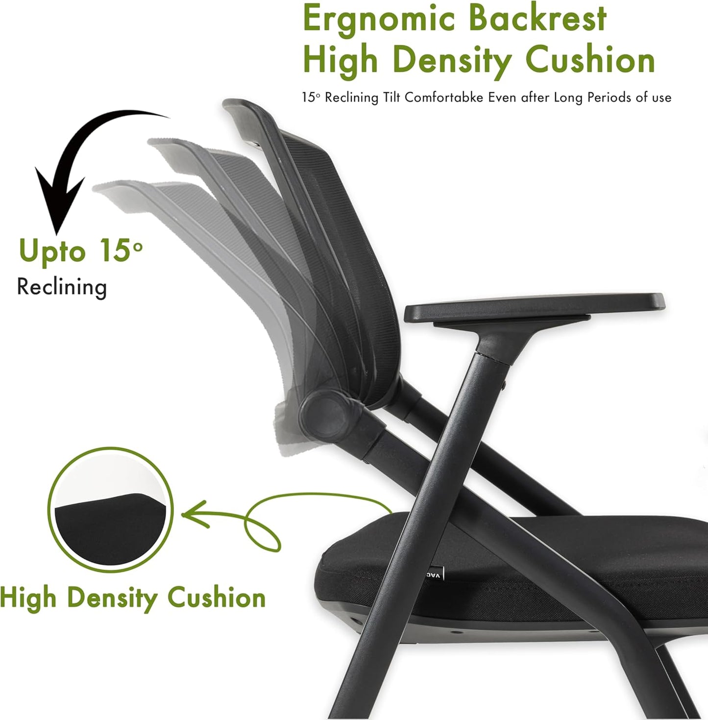 40 Pack Folding Chair Portable Nesting Commercial Seat for Events Office School Party Kitchen Dining Conference Waiting Training Room