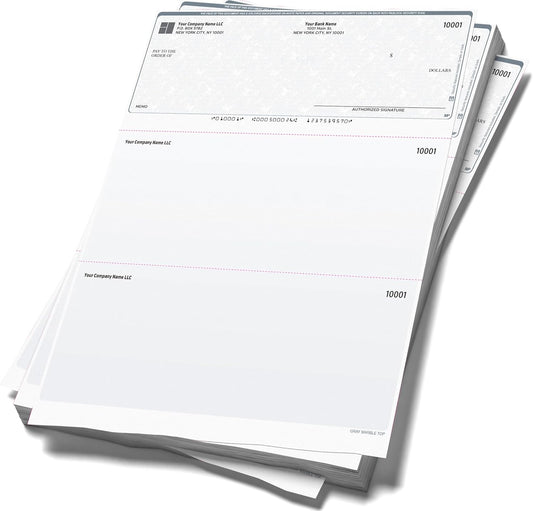 Computer Checks Compatible W/QB Check On Top [2500 Sheets]