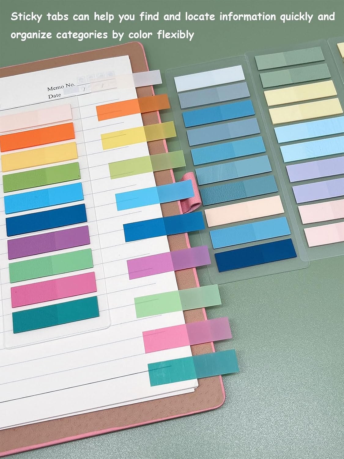 4800pcs Book Annotation Tabs, Sticky Book Tabs for Annotating, Morandi Sticky Notes for Binder, Page Markers, Multi-Colored Writable and Repositionable Annotation Supplies