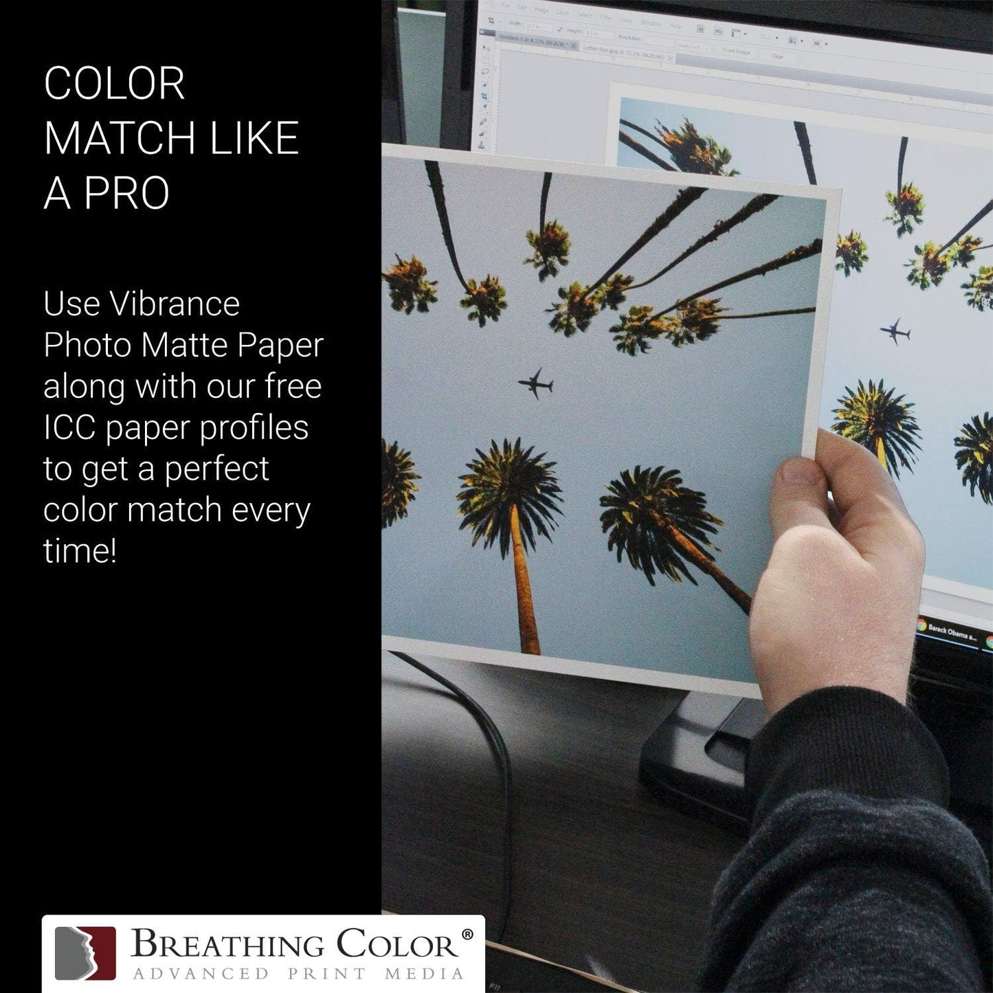 Vibrance Matte Photo Printer Paper 12 mil 230 gsm Matte Finish Premium Photo Paper Roll on 3in Core 24 inches x 100 ft Works with Most Inkjet Printer Professional Makes and Models Like Epson Canon HP