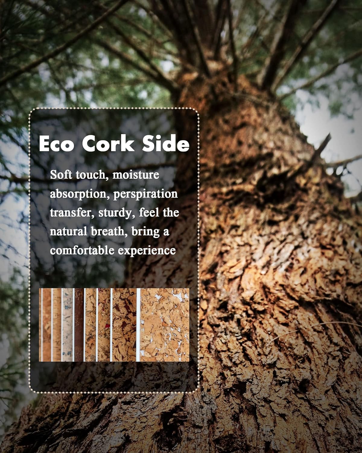 YSAGi Double-Sided Desk Pad, Leather Desk Mat, Eco Cork Desk Pad Protector,Large Mouse Pad,Waterproof Desk Blotter for Office/Home (Olive Green+Cork, 47.2" x 23.6")