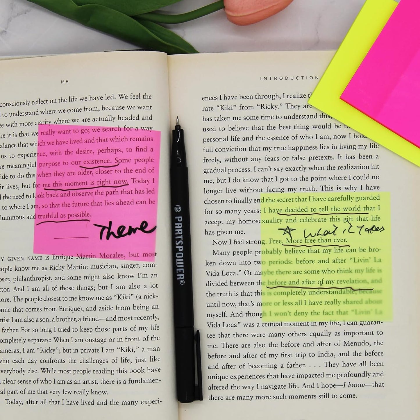 400 Sheets Transparent Sticky Notes, 3x3 inch See Through Sticky Notes, Multi-Colors, for Reading Writing Notes Book Markers, Office School Supplies, 50 Sheets/Pad (8 Pads)