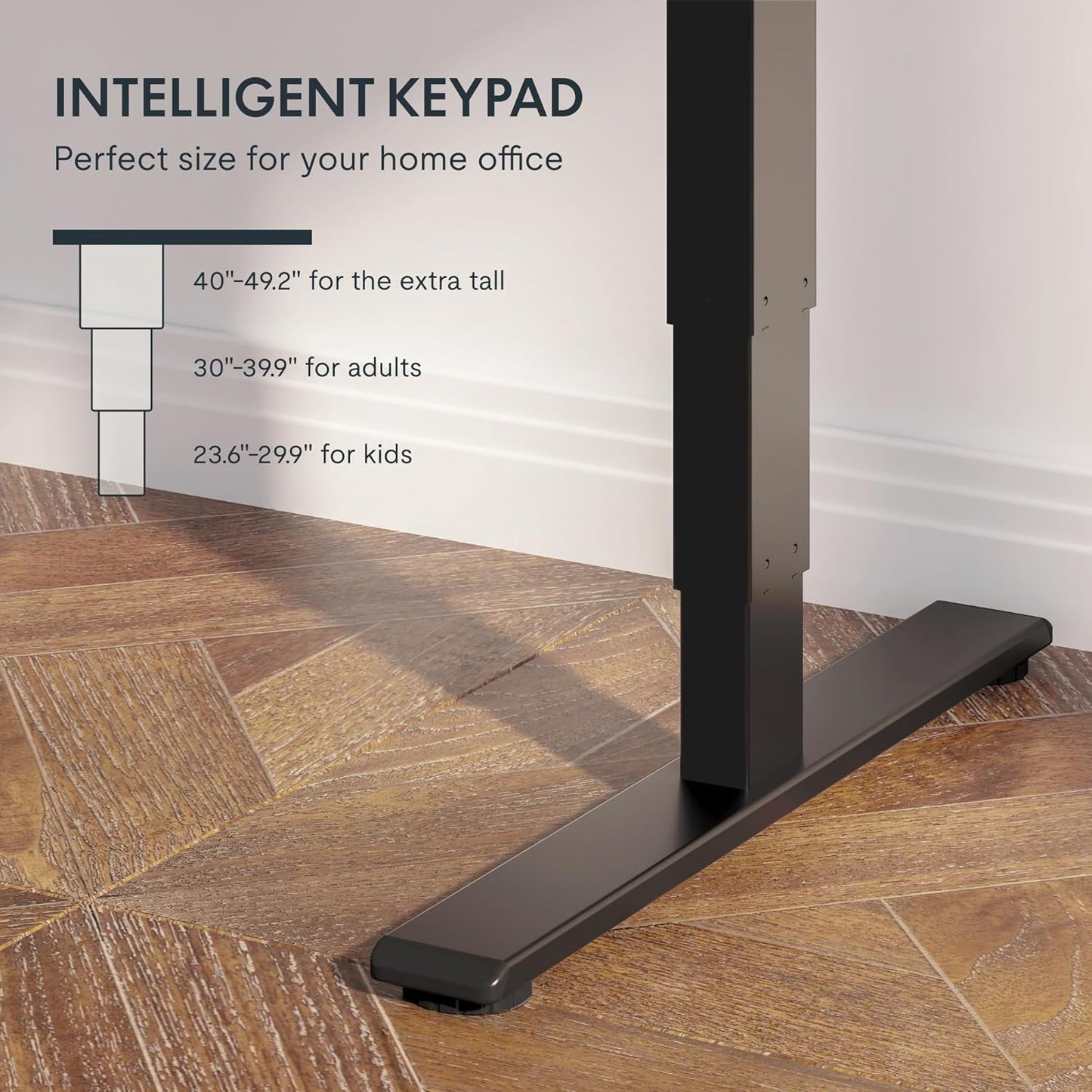 FLEXISPOT E6 Essential Standing Desk 3 Stages Dual Motor Electric 60x24 Inch Whole-Piece Board Height Adjustable Electric Sit Stand Desk(Black Frame + Mahogany Desktop, 2 Packages)