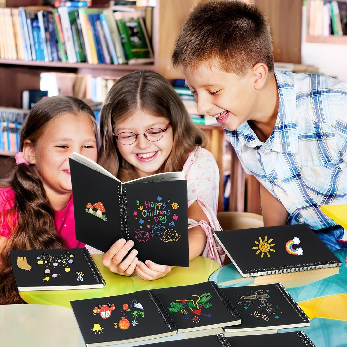 Yahenda Spiral Notebook Bulk A5 Journal Lined 8.3'' x 5.5'' Writing Composition Paper Small Notepad Subject Notebook for Students Office Business Back to School Supplies(Black, Deep Blue,2 Pcs)