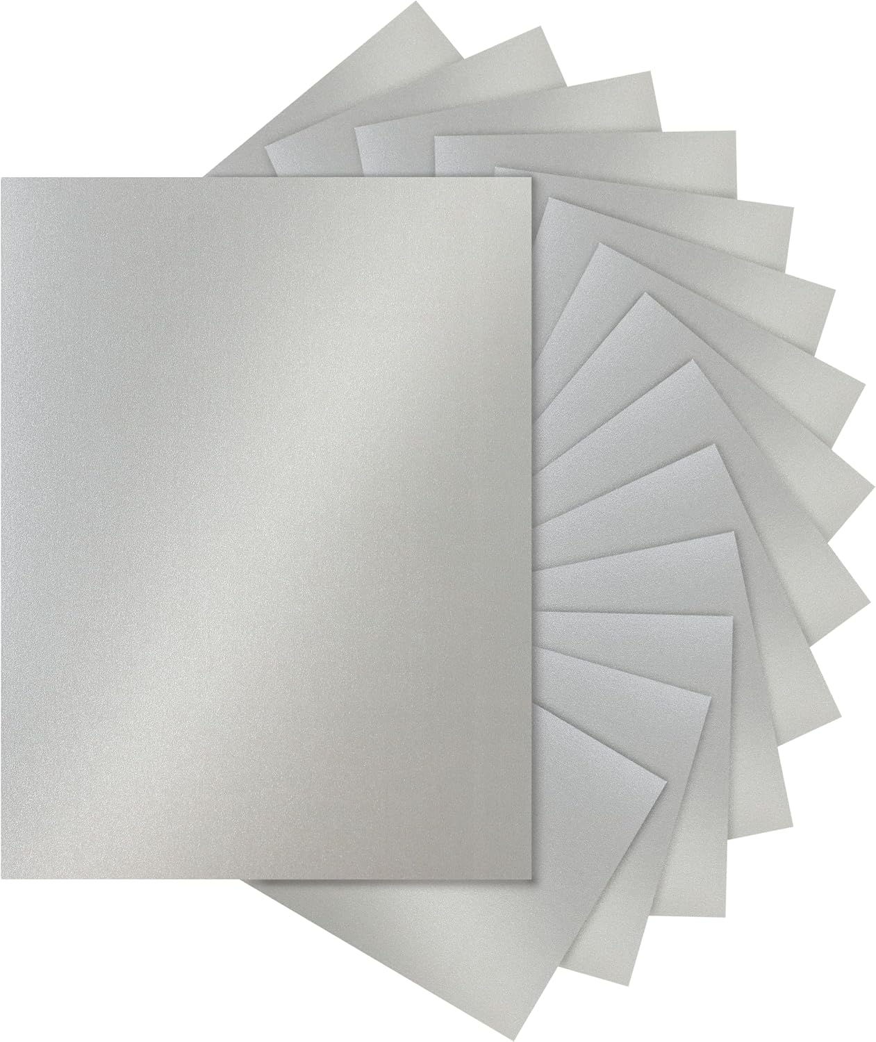 28 Sheets Shimmer Silver Cardstock 8.5 x 11 Metallic Paper, 250gsm/92lb Premium Heavyweight Card Stock for DIY Card Making, Greeting Cards, Wedding Invitations, Paper Crafting