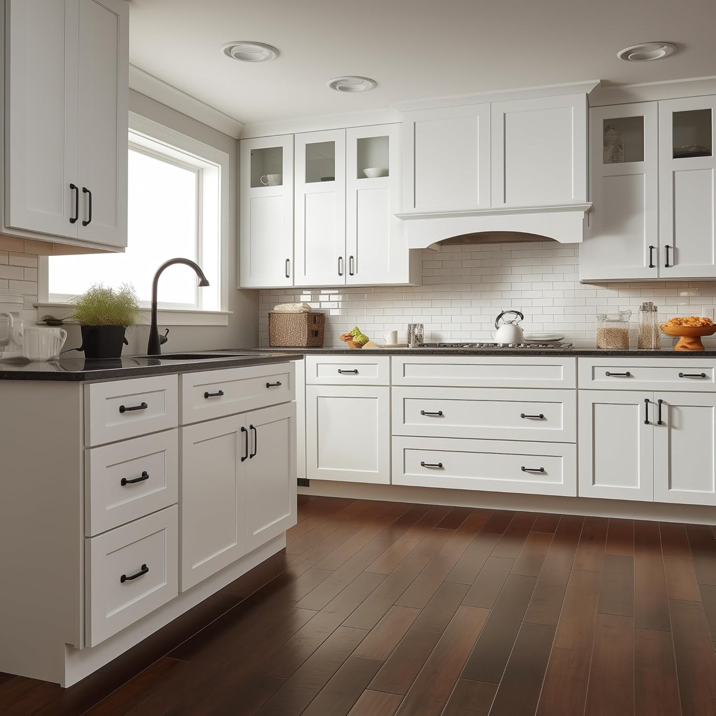 Shaker Style White RTA Base Drawer Cabinet by Solid Wood for Kitchen, Bathroom, Bedroom or Office with 3 Drawers and Soft Close(27" W x 24" Depth x 34-1/2" H)