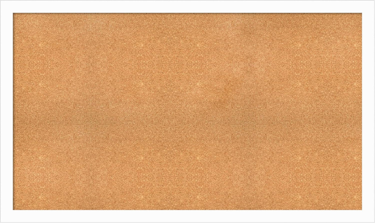 Amanti Art Natural Cork Board for Wall, 35x59 Vision Board with White Frame, Oversize Corkboard Office Decor for Home Organization, Casual Corkboard Pinboard to Display Items for Home Organization in