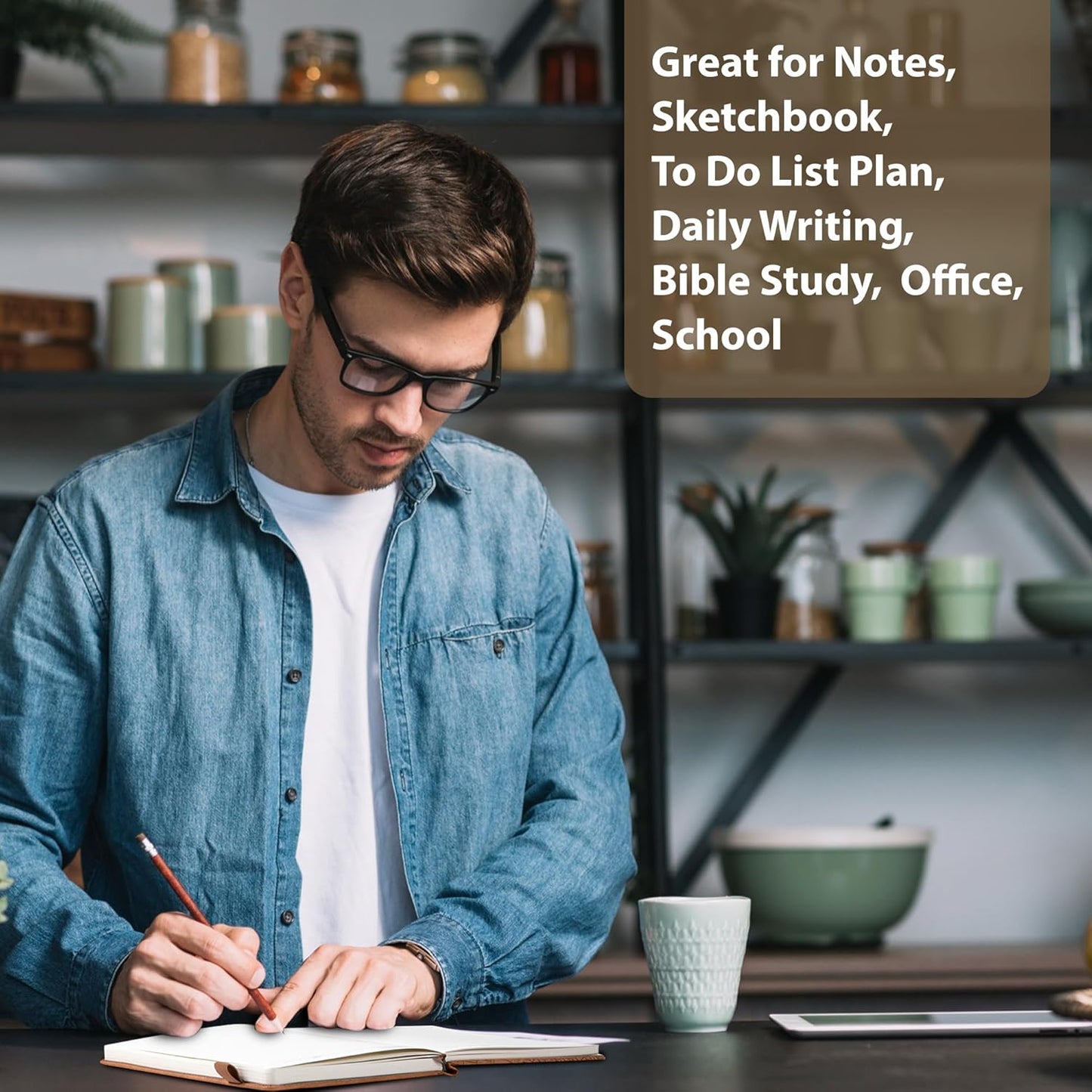 CAGIE Lined Journal for Men Women, Tree Growth Ring Leather Bound Journal Notebook, 256 Pages 100 GSM Journals for Writing, A5 Hardcover Journaling Notebooks for Work, Note Taking