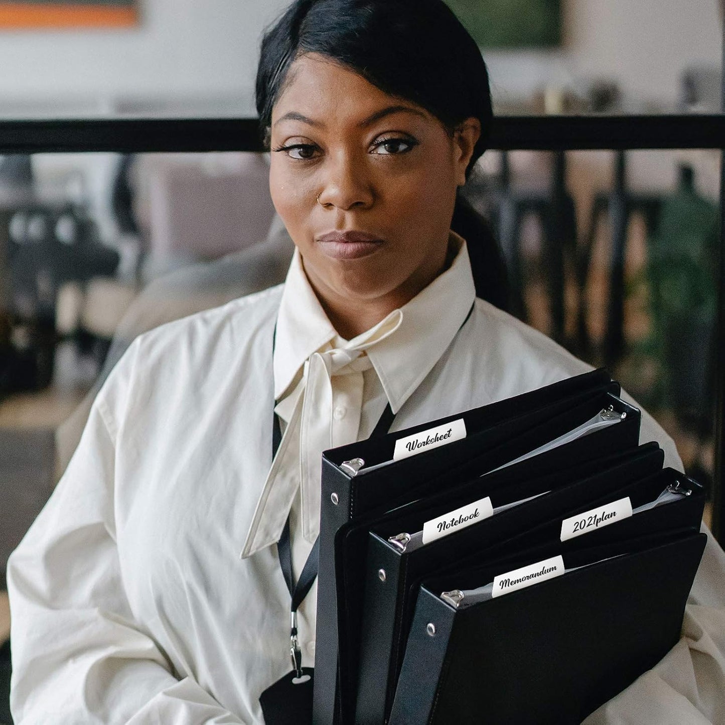 Zonon 200 Pieces Tabs 2 Inch Sticky Index Tabs, Writable and Repositionable File Labels Flags White Page Pop up Markers Labels for Reading Notes, Books and Classify Files