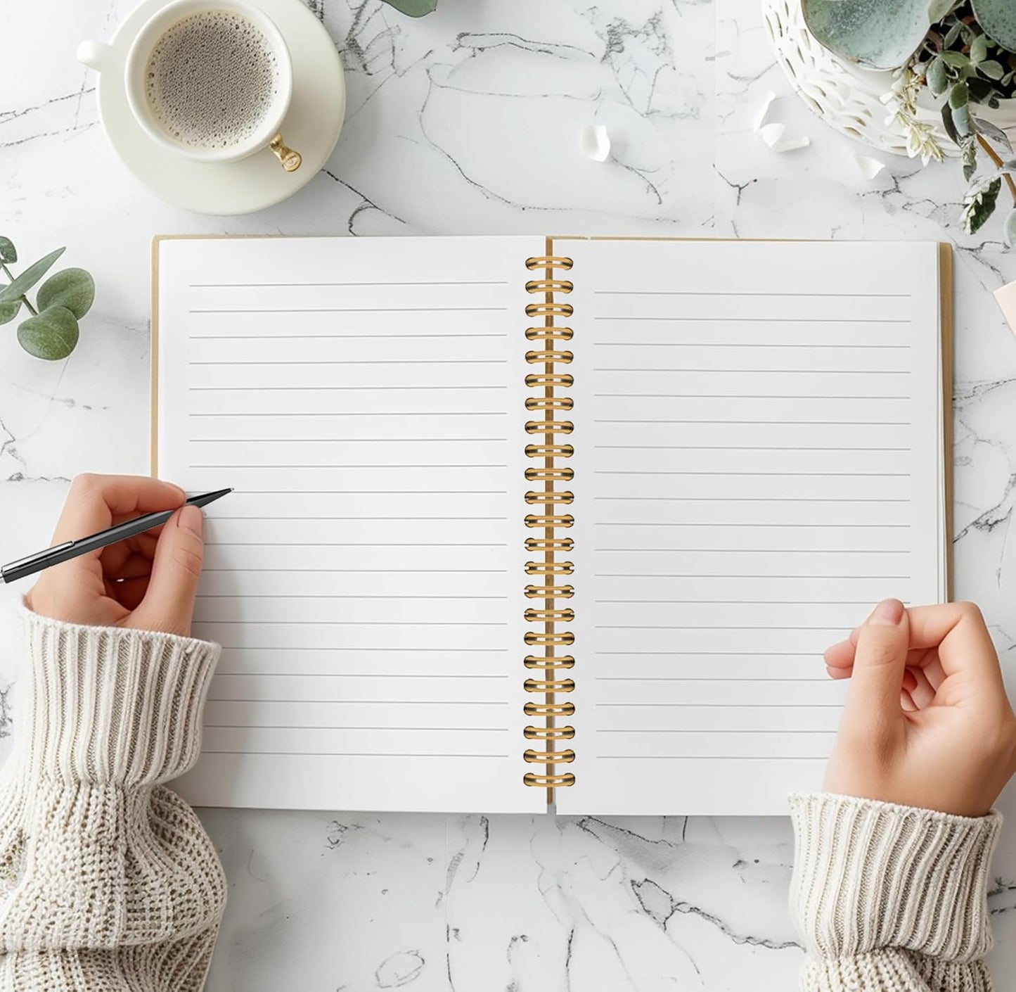 Highland Cow Notebook Journal - Highland Cow Gifts, Floral Spiral Journal Notebook 5.5×8.3, Cow Gifts for Cow Lovers, Cow Gifts for Women, 164 Pages